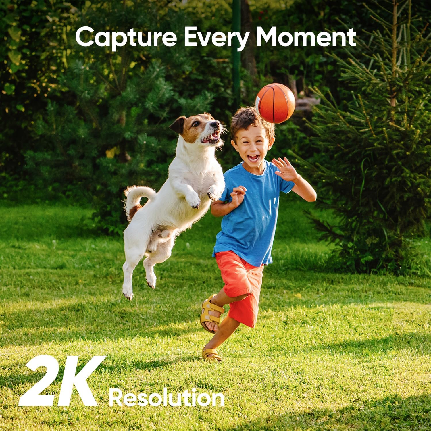 Wireless Outdoor Camera with 2K Resolution and Dual Cameras Z54813