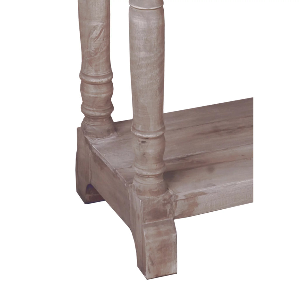 Natural Limewash Wood Console Table W6444