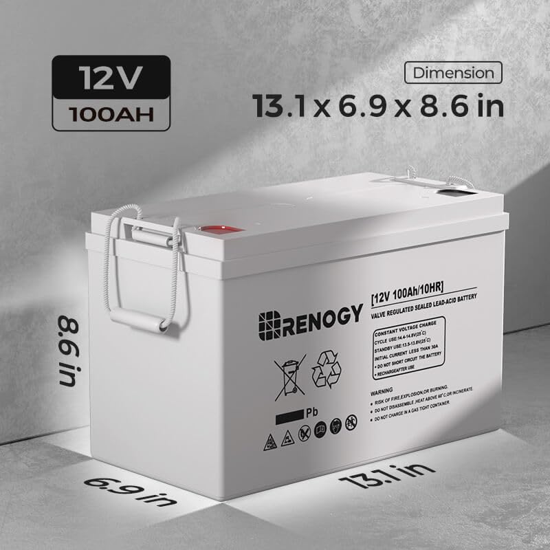 12 Volt 100Ah Deep Cycle AGM Battery N26156