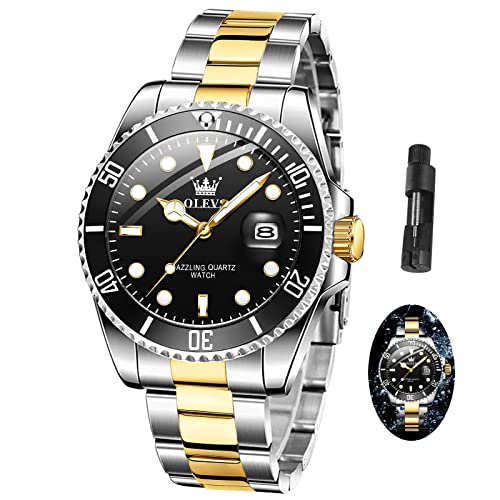 Stainless Steel Analog Quartz Watch with Day G3724