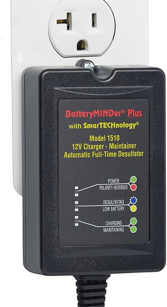 12 Volt 1.5 Amp Battery Charger Maintenance Charger Desulfator R4513