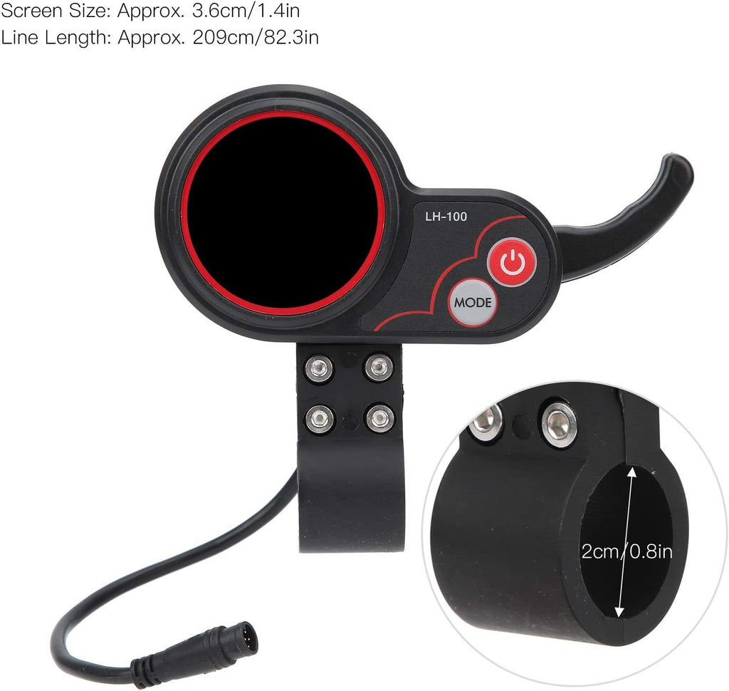 24V 36V LCD Display Thumb Throttle Speedometer for Electric Scooter W940