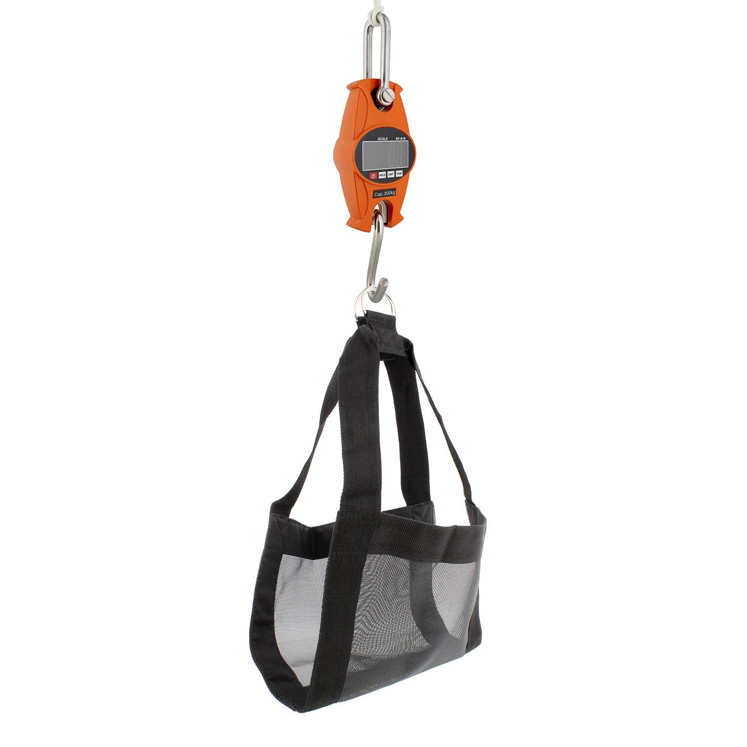 Orange Digital Hanging Scale 660 lb W7089