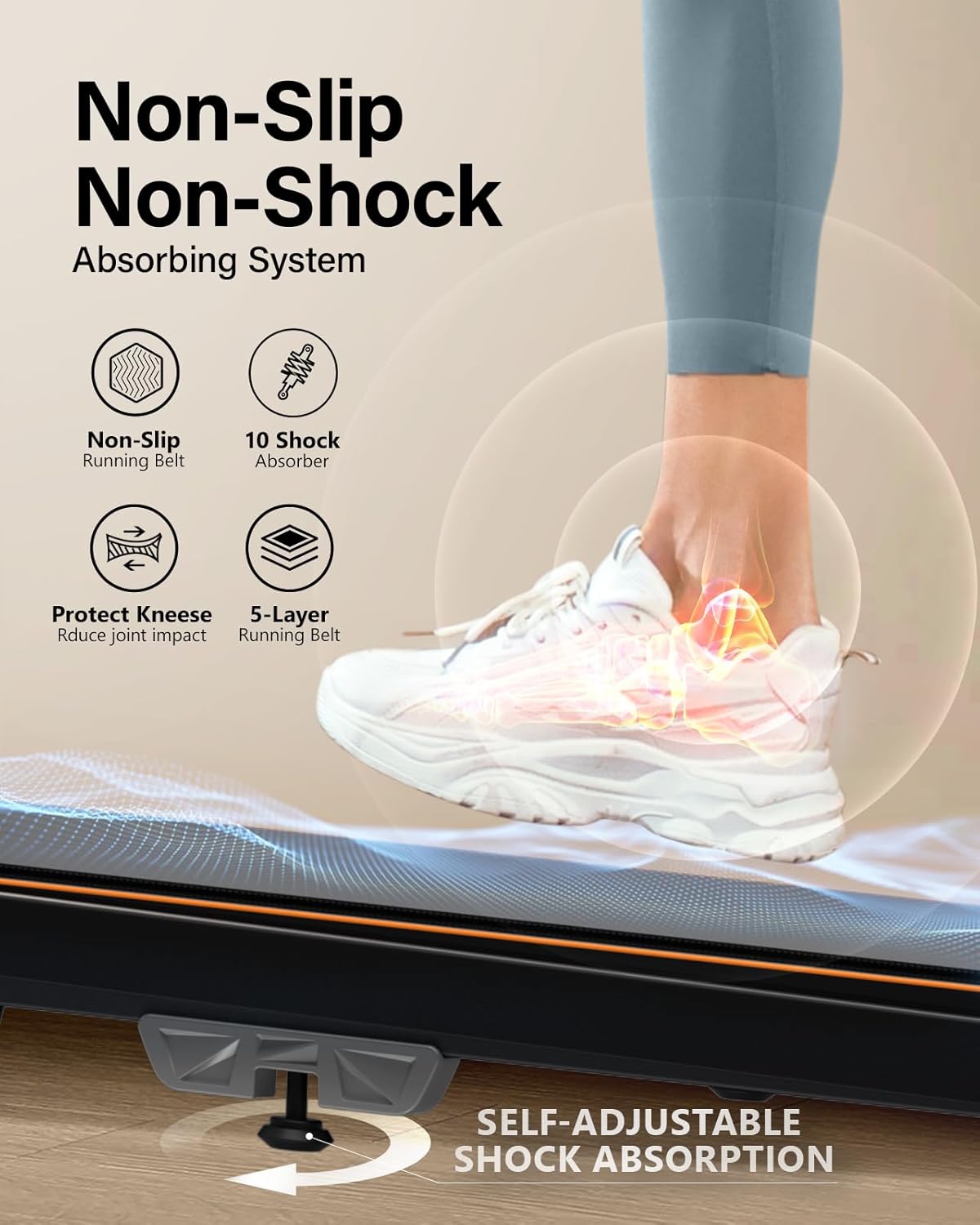 Walking Pad Treadmill with Incline, 2.5HP, 265lbs Capacity F649