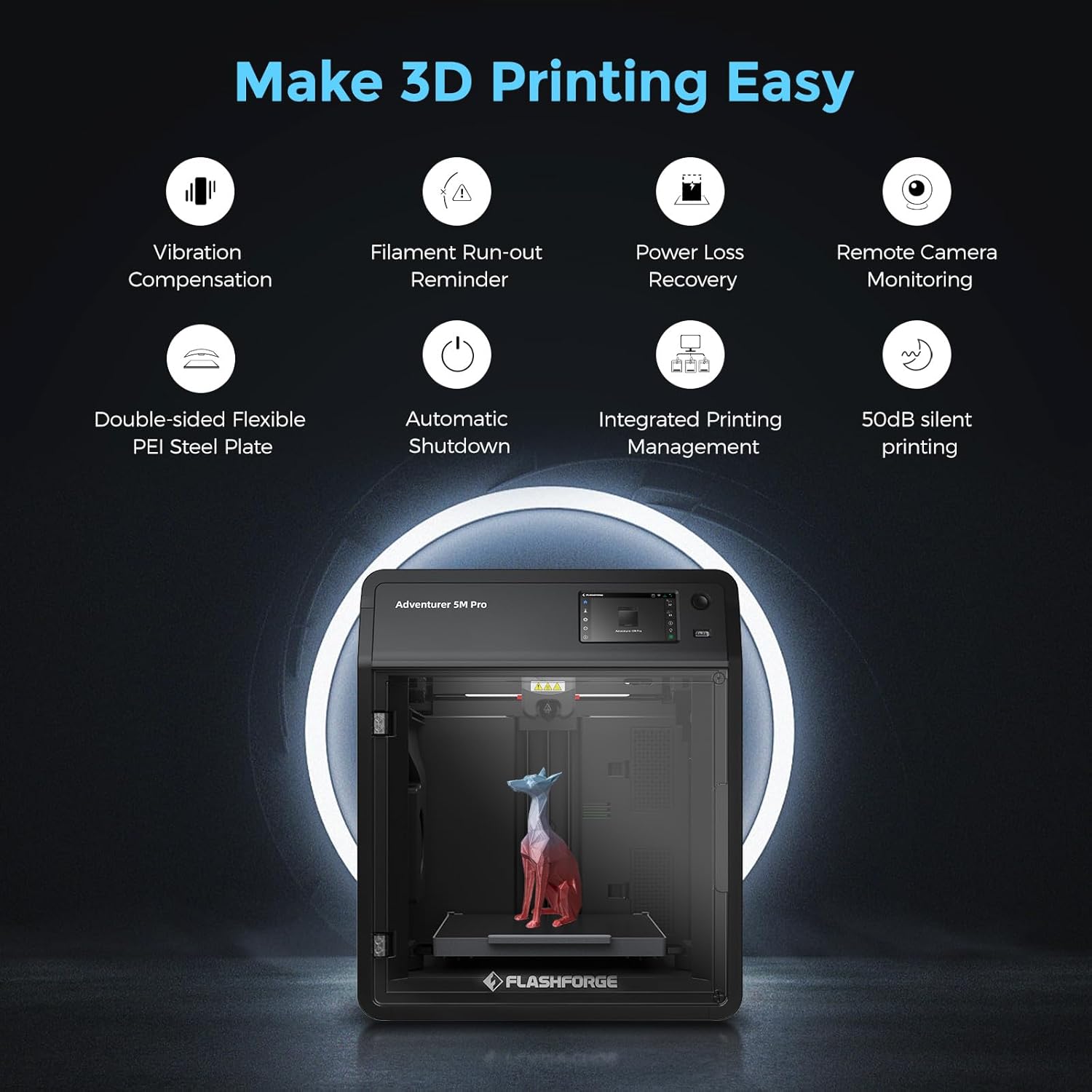3D Printer with 1KG Silk PLA Blue and Rose G14713