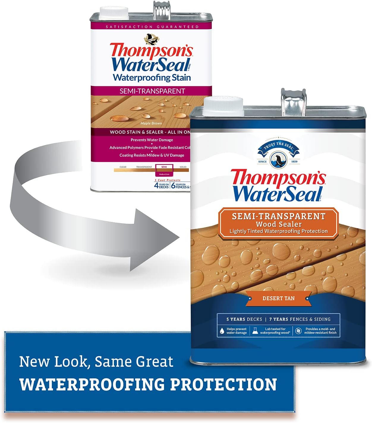 Semi-Transparent Waterproofing Wood Stain and Sealer, Desert Tan, 1 Gallon K88682