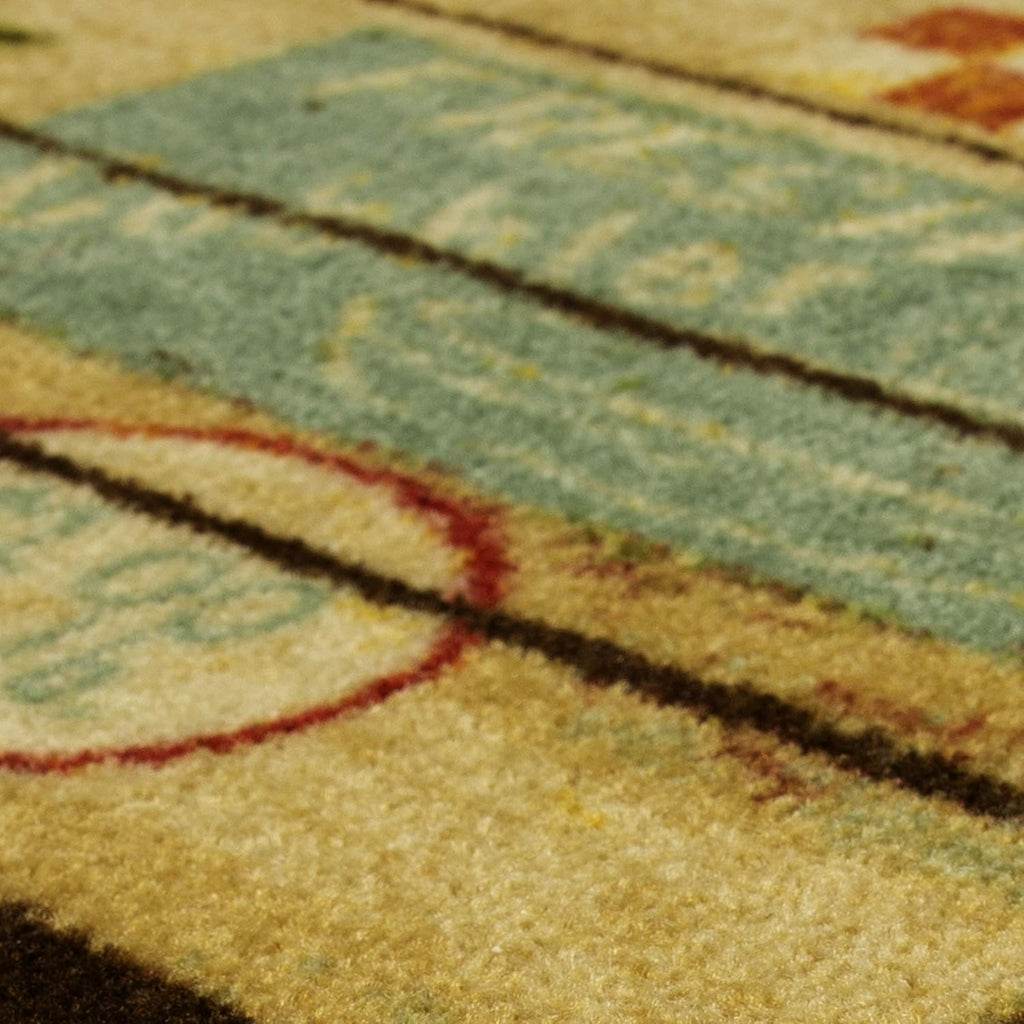 2' x 3' 9" Fruit Crate Area Rug B572