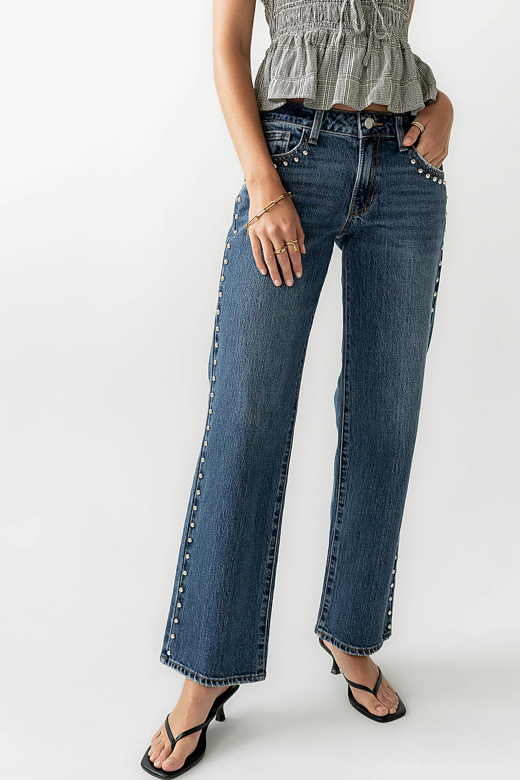 Studded Baggy Jeans J278