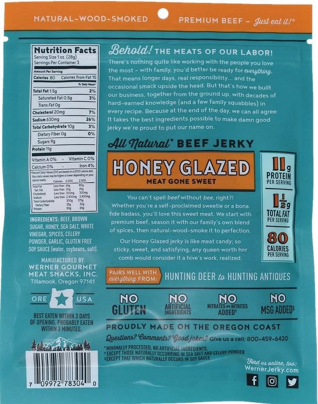 8 oz. All Natural Honey Glazed Steak Bites O9570