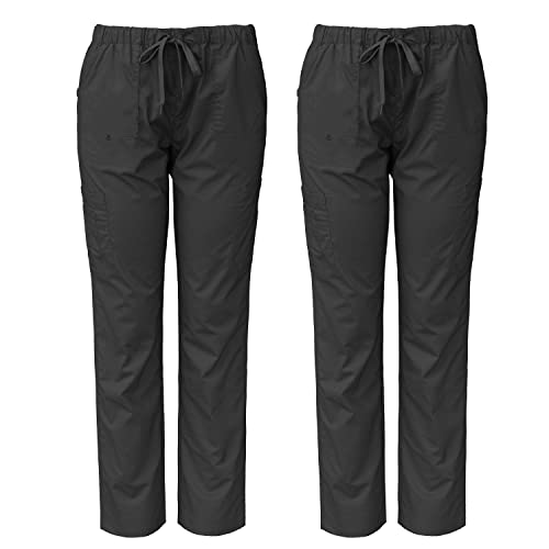 2-Pack Womens Scrubs Pants with 7 Pockets P41948