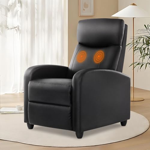 Grey Linen Recliner Chair with Padded Seat Backrest and Footrest S438
