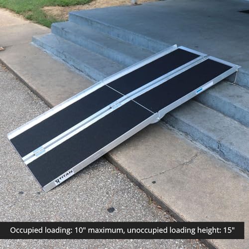 7 FT Aluminum Wheelchair Ramp, 600 LB F319720
