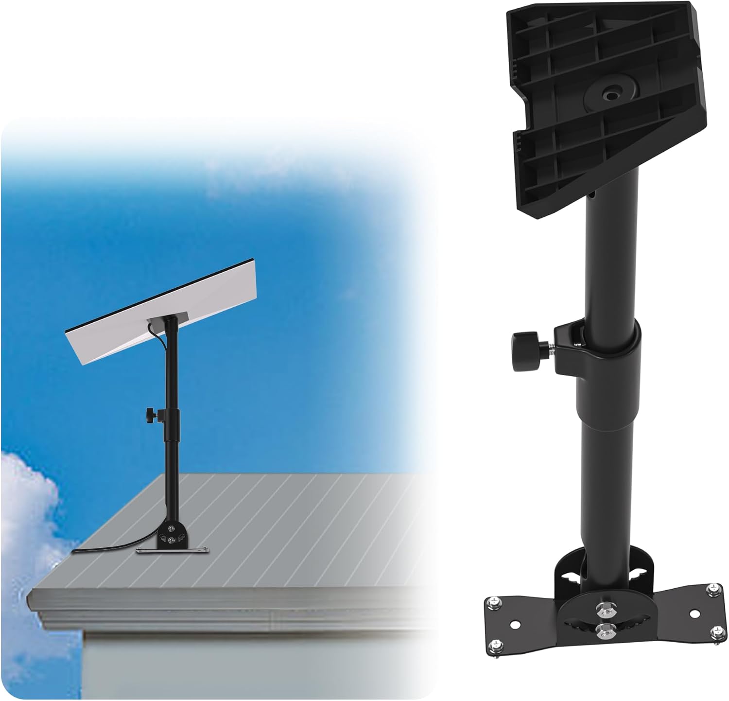 Heavy Duty Adjustable Starlink Roof Mount with Pipe Adapter M2900