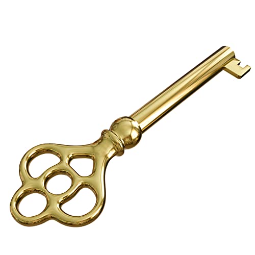 Hollow Barrel Brass Plated Replacement Skeleton Key (Pack of 1) V4273