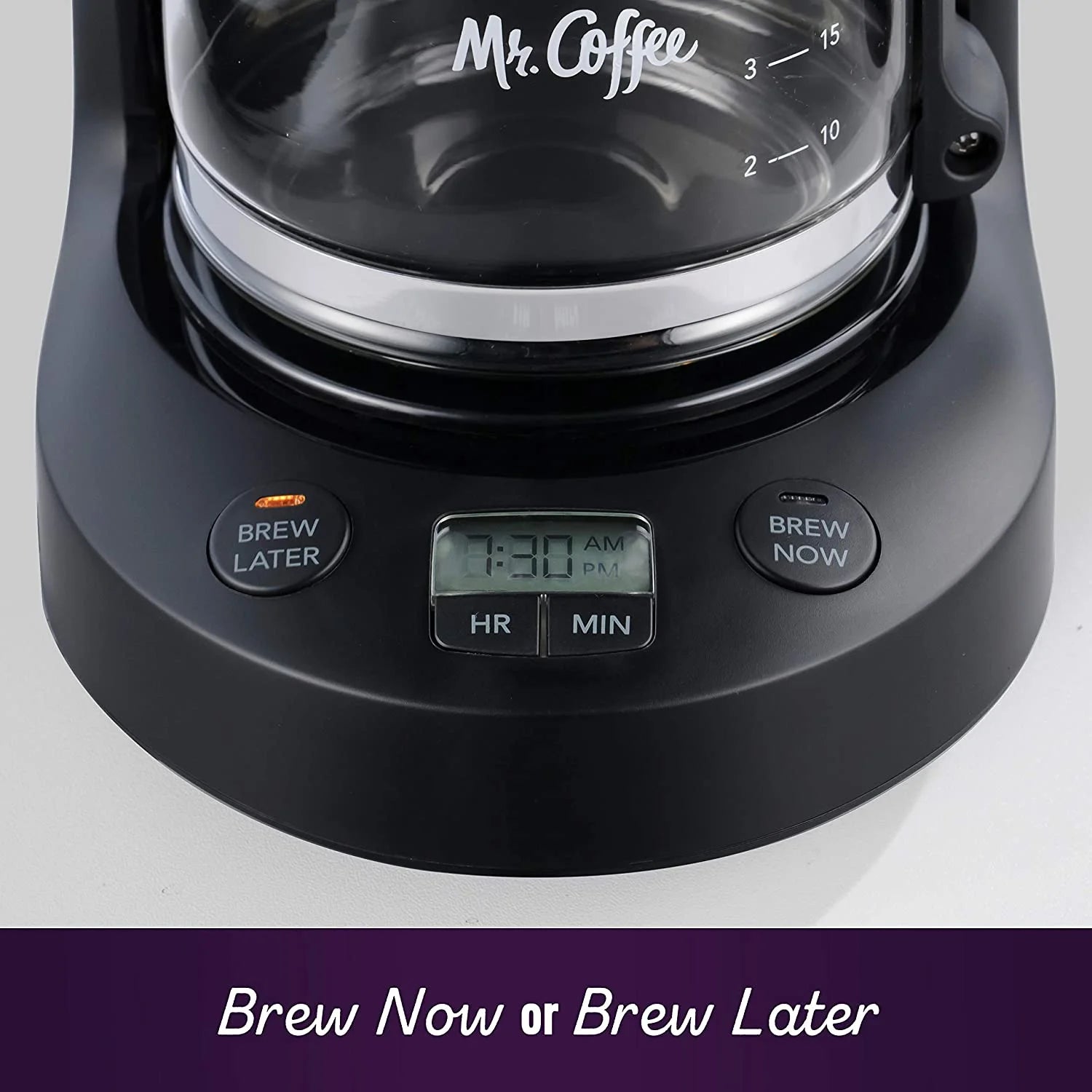 5 Cup Programmable 25 oz. Mini Coffee Maker, Black T450252
