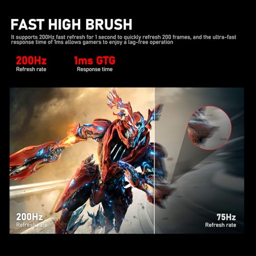 24.5 Inch IPS 200Hz Gaming Monitor, FHD 1080p, 1ms, Black Q80187