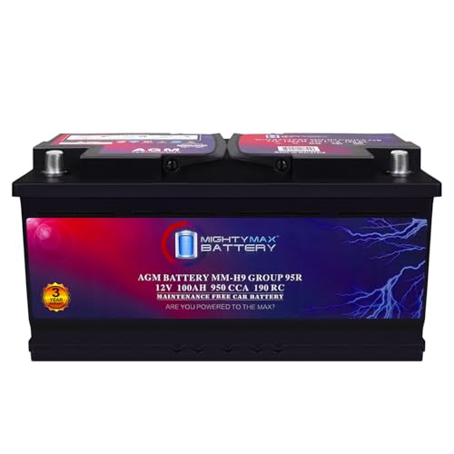 AGM Car Battery 12V 60 AH 680 CCA BCI Group Size 47 R3724