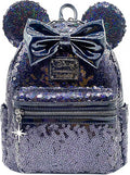 Black Holographic Sequin Minnie Mini Backpack N5346