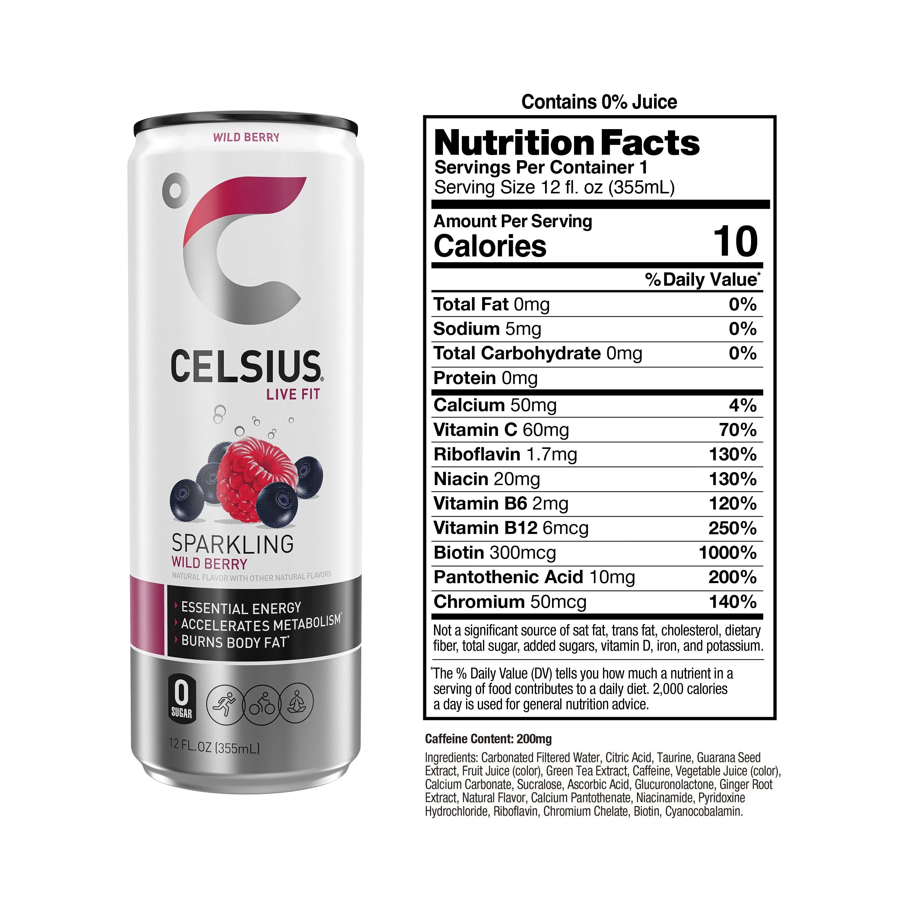 Sparkling Variety Pack Energy Drink 12 fl oz (Pack of 12) H415541