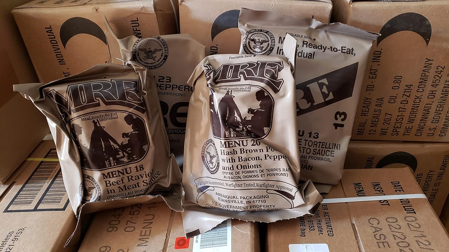 4-Pack MREs (Meals Ready-to-Eat) U758491