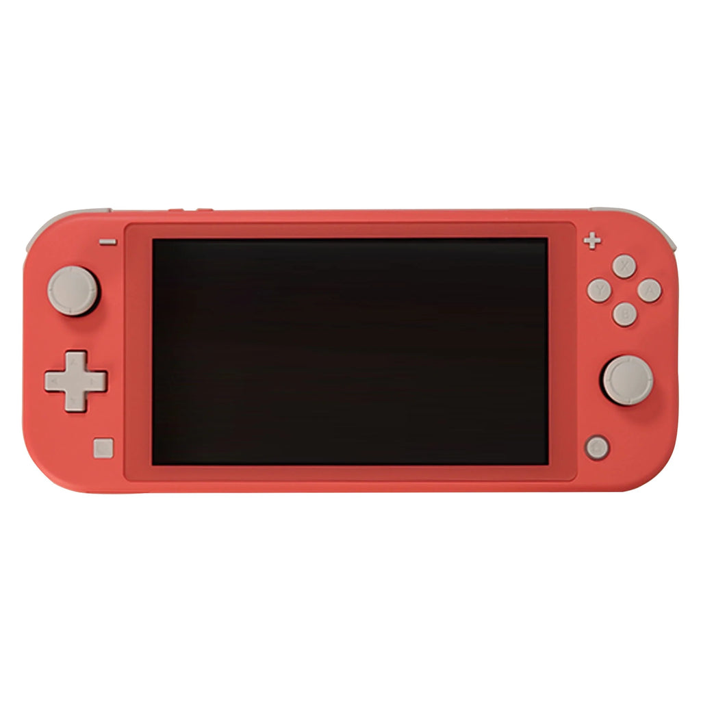 Coral Nintendo Switch Lite Console with Black In Ear Headphones C5896