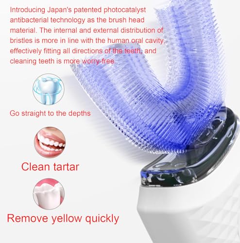 Ultrasonic U-Shaped 360° Automatic Toothbrush with Wireless Charging T1844