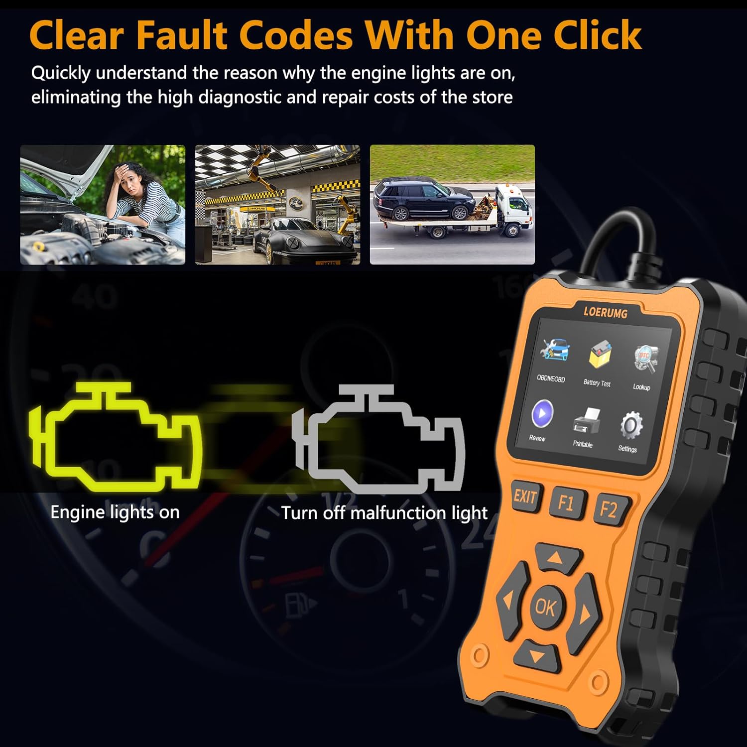 OBD2 Scanner Diagnostic Tool U36401