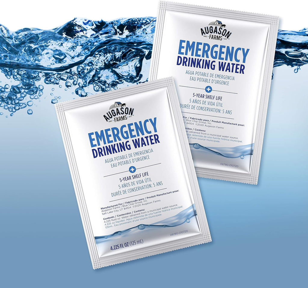 4.22 oz Pack 100 Emergency Drinking Water B5108