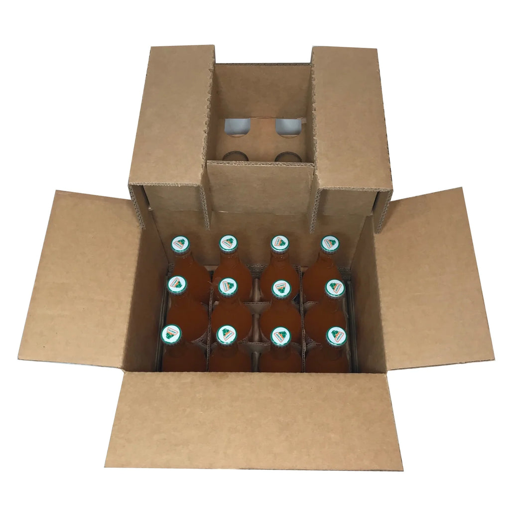 Pineapple Natural Flavor Soda With Real Sugar 12/12.5 fl. oz. Glass Bottles (12-Pack) V46798