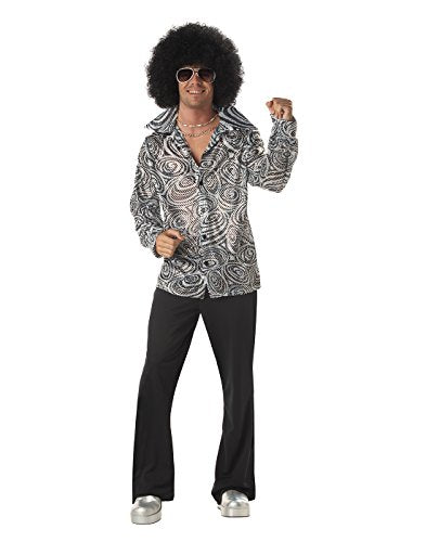 Men's Groovy Disco Shirt Costume Y606