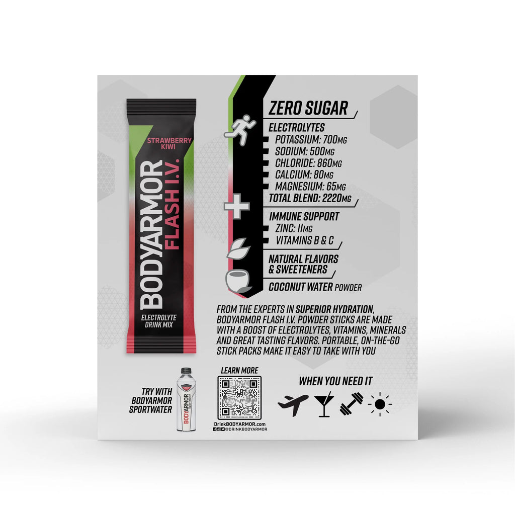Strawberry Kiwi Electrolyte Powder Sticks, 15pk O3923