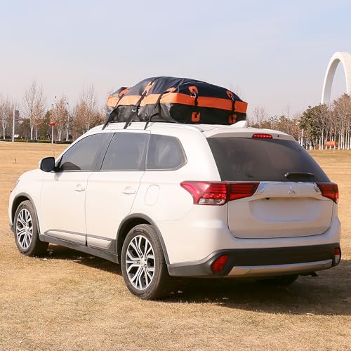 21 Cubic Feet 100% Waterproof Heavy Duty 840D Rooftop Cargo Bag with Anti-Slip Mat X110