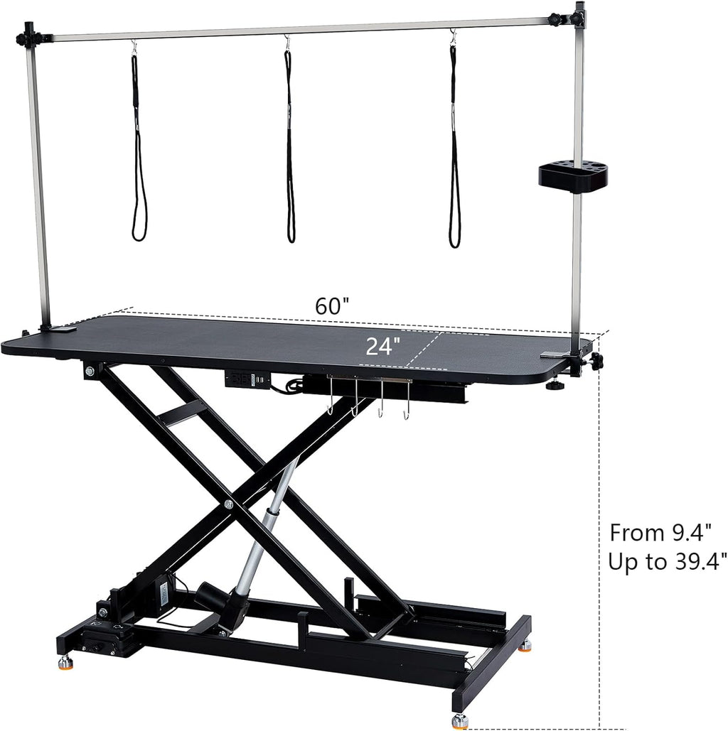 60" Hydraulic Pet Grooming Table Heavy Duty Max Load 350Lbs U14184