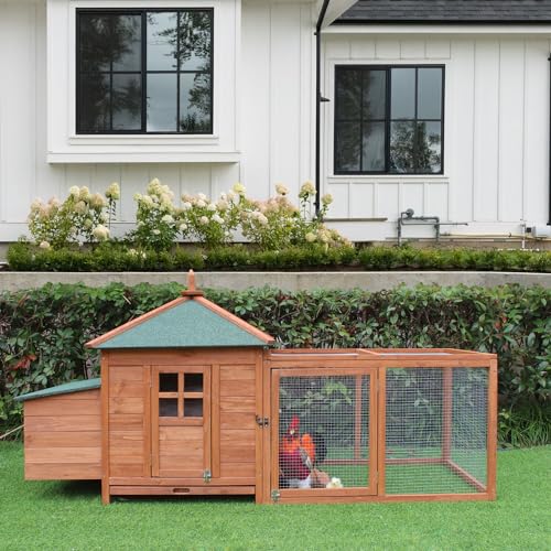 Wood Outdoor Cat House with Multi Levels, Waterproof Roof, Escape Doors, and Ledge Seating, 30.7" x 22" x 35.4" Z637842