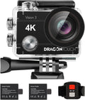 4K Action Camera Underwater Waterproof Sports Cam with Remote 2 Batteries A774