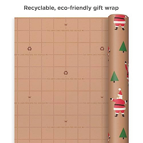 Kraft Christmas Wrapping Paper Rolls (Pack of 3: 90 sq. ft. ttl) I72279