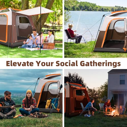 6 Person Waterproof Windproof Pop-Up Tent with Carry Bag A963340