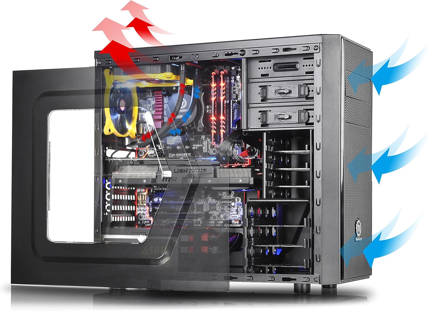 Mid Tower Computer Chassis J64298