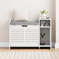Litter Box Enclosure with Top Opening with Cushion Cat Litter Box Furniture C926059