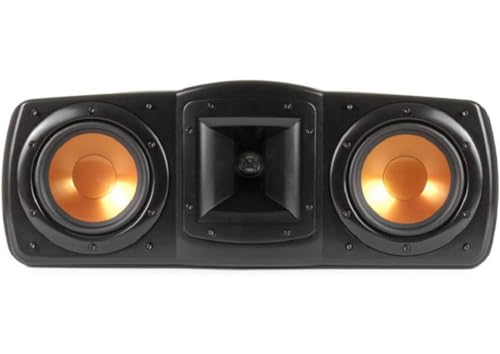 Black Bookshelf Speakers with Center Channel Speaker and Subwoofer Speaker F902