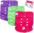 Soft Washable Female Dog Diapers (3 Pack, S) A456743