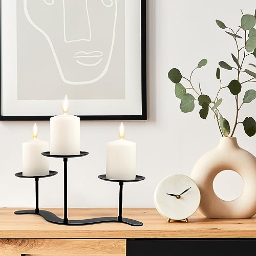 Black Iron Metal Candelabra Candle Holder D22228