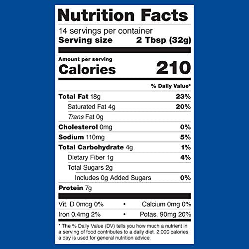 Chunky Peanut Butter Spread No Sugar Added, 16 Ounce (Pack of 12) I325