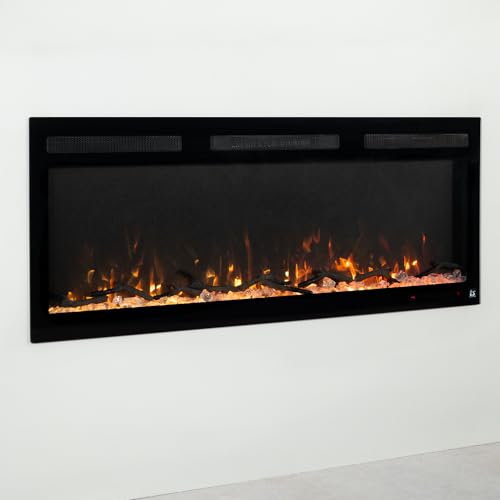 46 Inch Wide Electric Fireplace with Heater and WiFi N54531