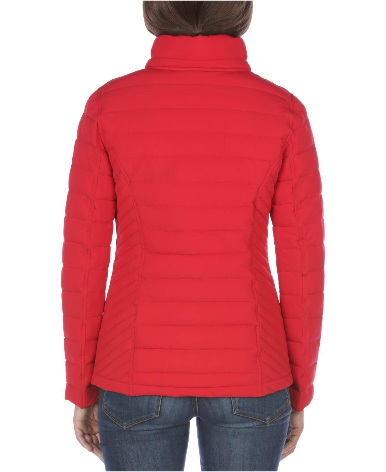 Nautica Red Hooded Puffer Coat P802835