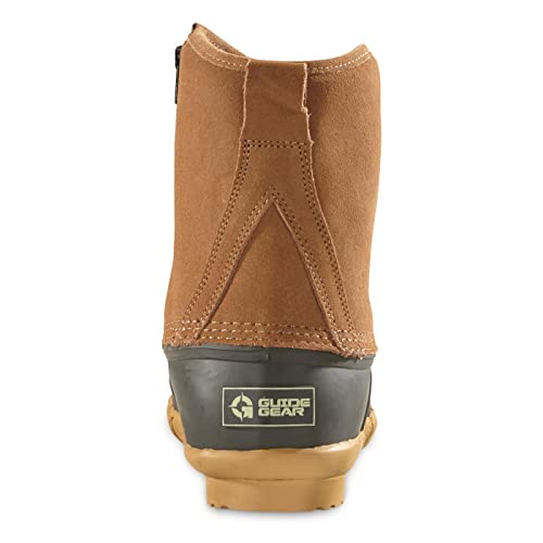Men’s Side Zip Insulated Leather Duck Boots, 400 Gram L293915