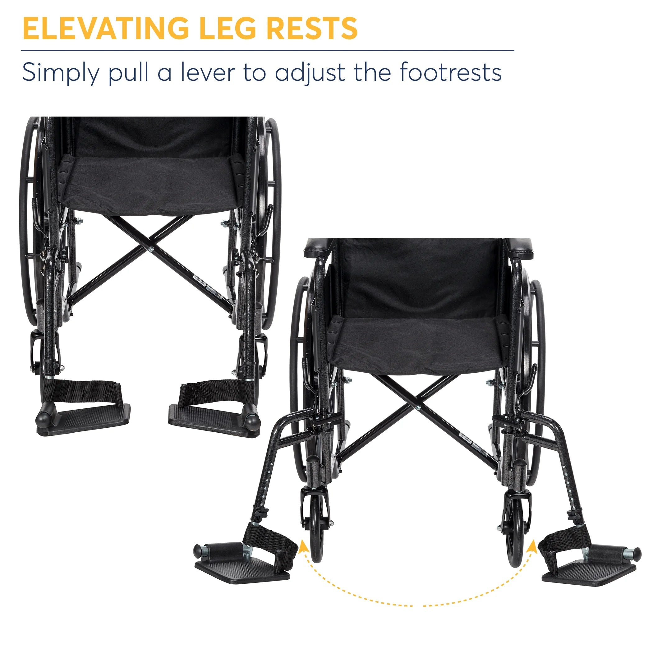 Silver Sport 1 Wheelchair with Full Arms and Swing away Removable Footrest I748