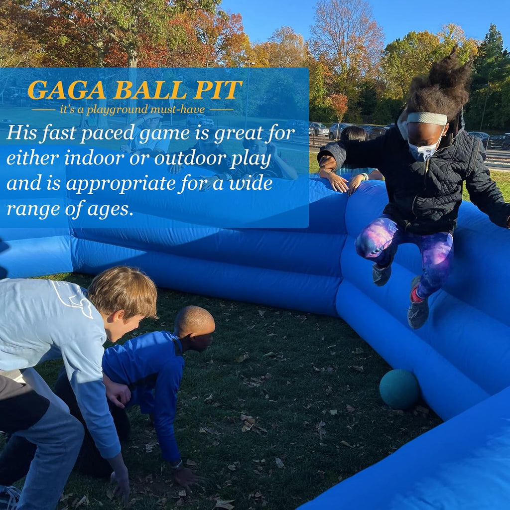 15FT Inflatable Gaga Ball Pit with Electric Blower T77042