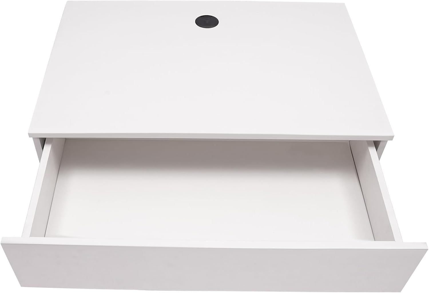 White 28.4x19.2x13in Wall Mounted Desk with Pull Out Drawer N167142