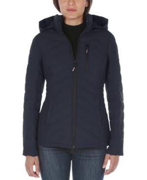 Nautica Red Hooded Puffer Coat P802835